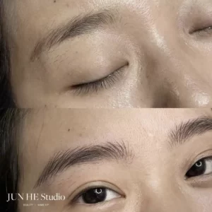 JUN HE Studio - 台北新秘,台北新娘秘書,台北霧眉,台北臉部保養,台北彩妝造型,台北妝髮造型-霧眉作品-1