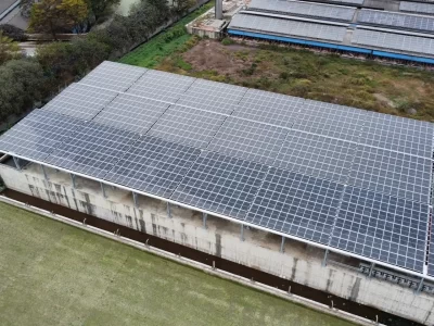 鑫聯綠能科技有限公司-高雄太陽能屋頂安裝,防水隔熱工程,房屋興建修繕-彰化淳淨污水處理廠-棚架型-2