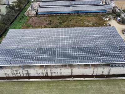 鑫聯綠能科技有限公司-高雄太陽能屋頂安裝,防水隔熱工程,房屋興建修繕-彰化淳淨污水處理廠-棚架型-3