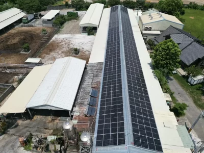 鑫聯綠能科技有限公司-高雄太陽能屋頂安裝,防水隔熱工程,房屋興建修繕-彰化秀水主恩牧場-屋頂平鋪型-4