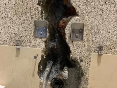 允盛水管補漏專家-防水抓漏,漏水滲水處裡,浴室防水,全省服務-服務案例-台潭安平透天熱水管滲漏02
